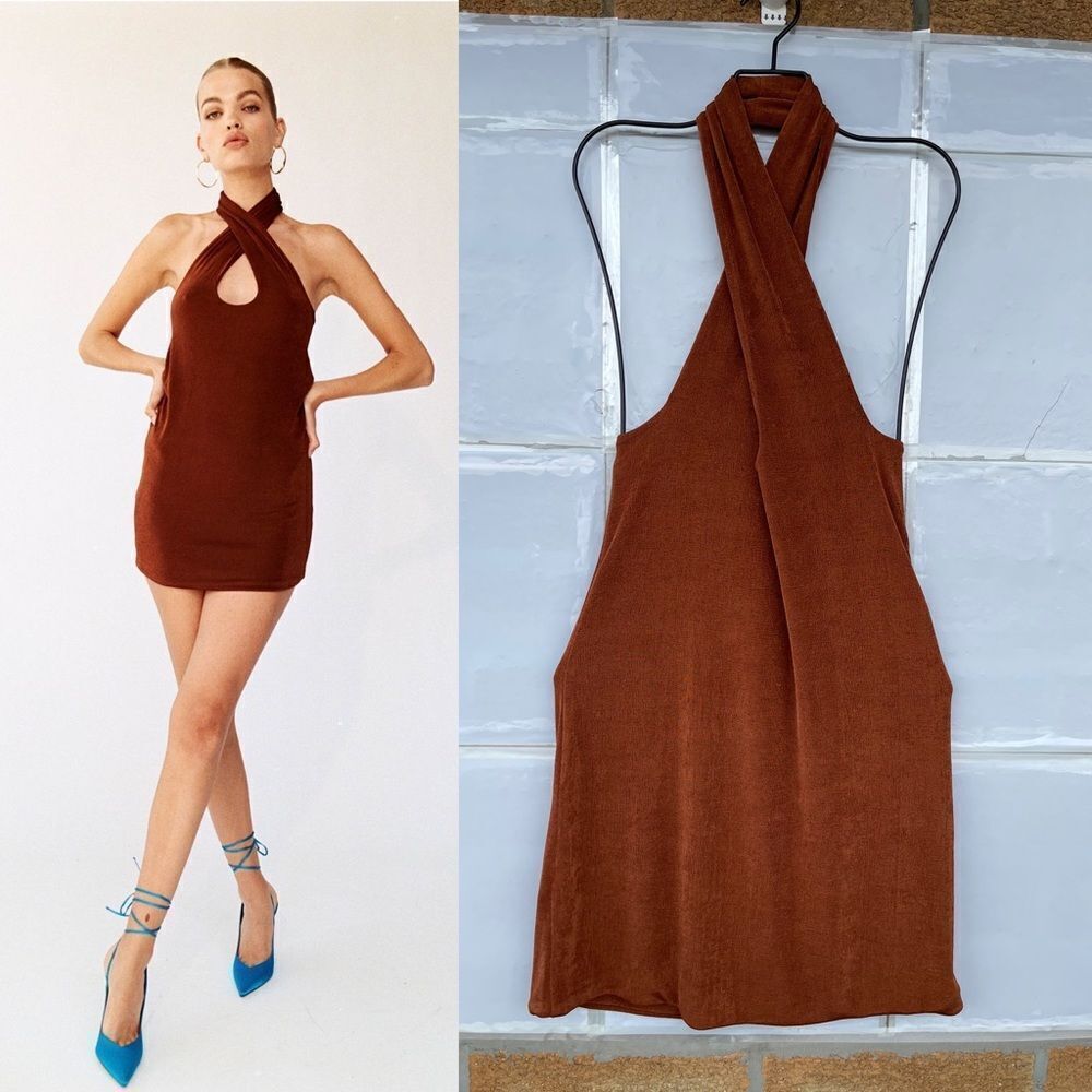 With Jéan Lena Dress in Brown medium